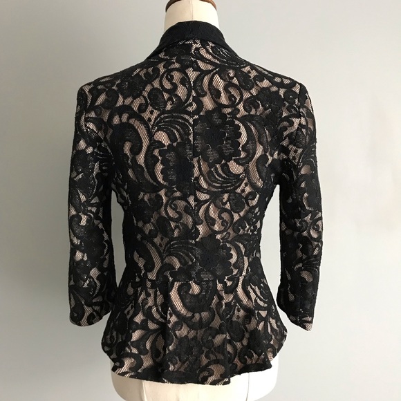 ~SOLD~ PORTMANS Size 8 Black Lace Blazer - Picture 9 of 16